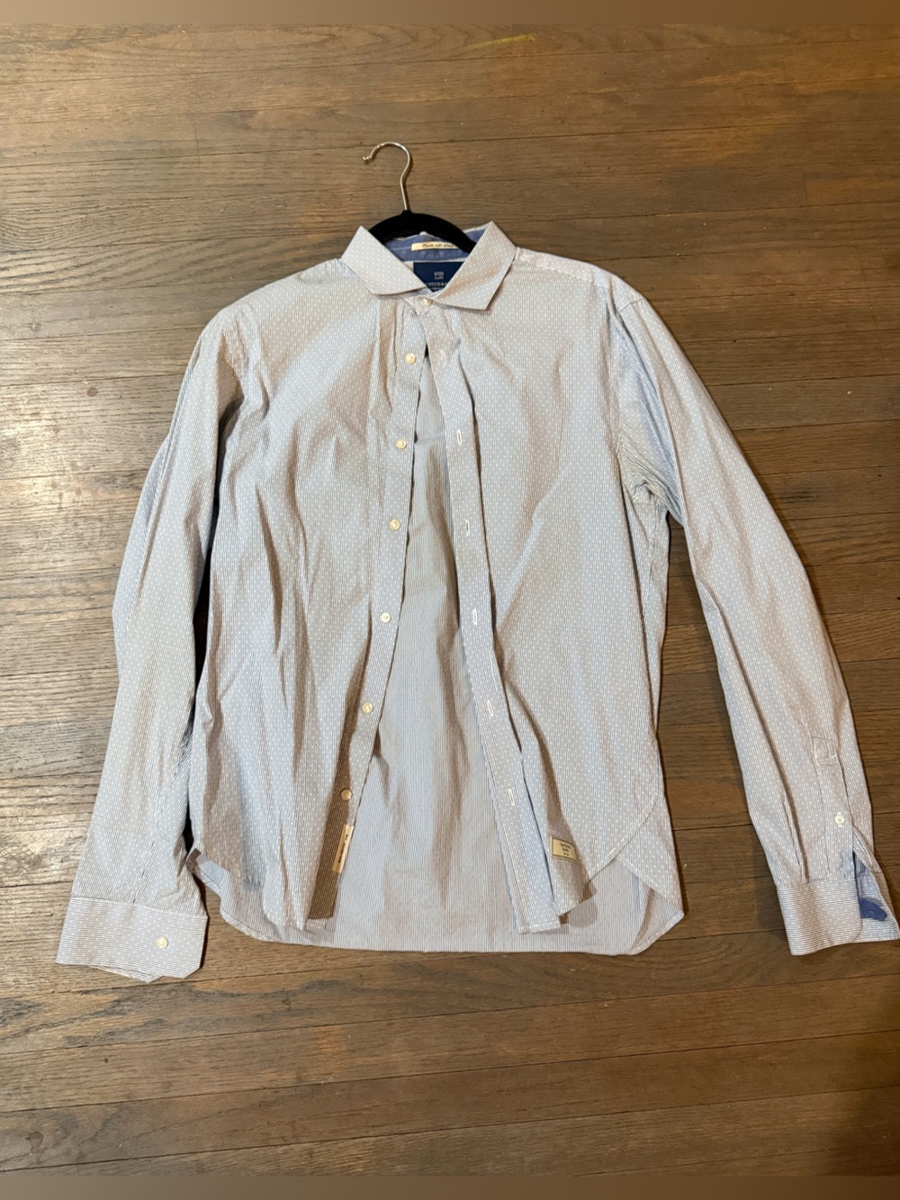 Scotch & Soda Pale Blue Microdot Dress Shirt